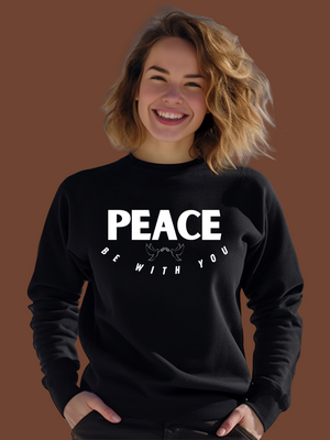 PEACE BE WITH YOU Sweatshirt- Purple