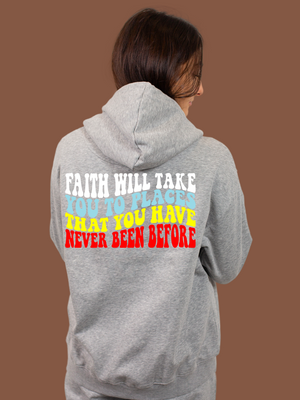 FAITH Hoodie- Grey